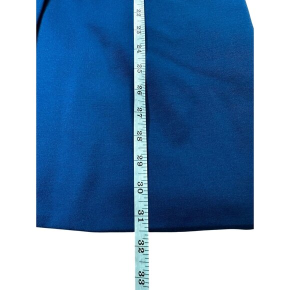 Chicos Jacket Womens Size 1 Blue Stand Collar Button Front Career Coat Pockets - Picture 9 of 10